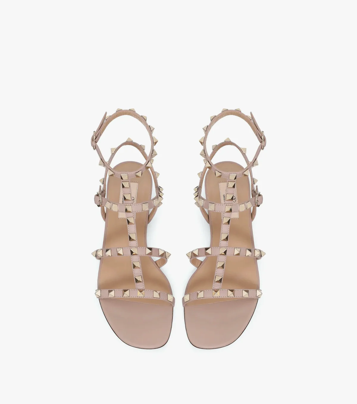 Rockstud ankle-strap flat sandals