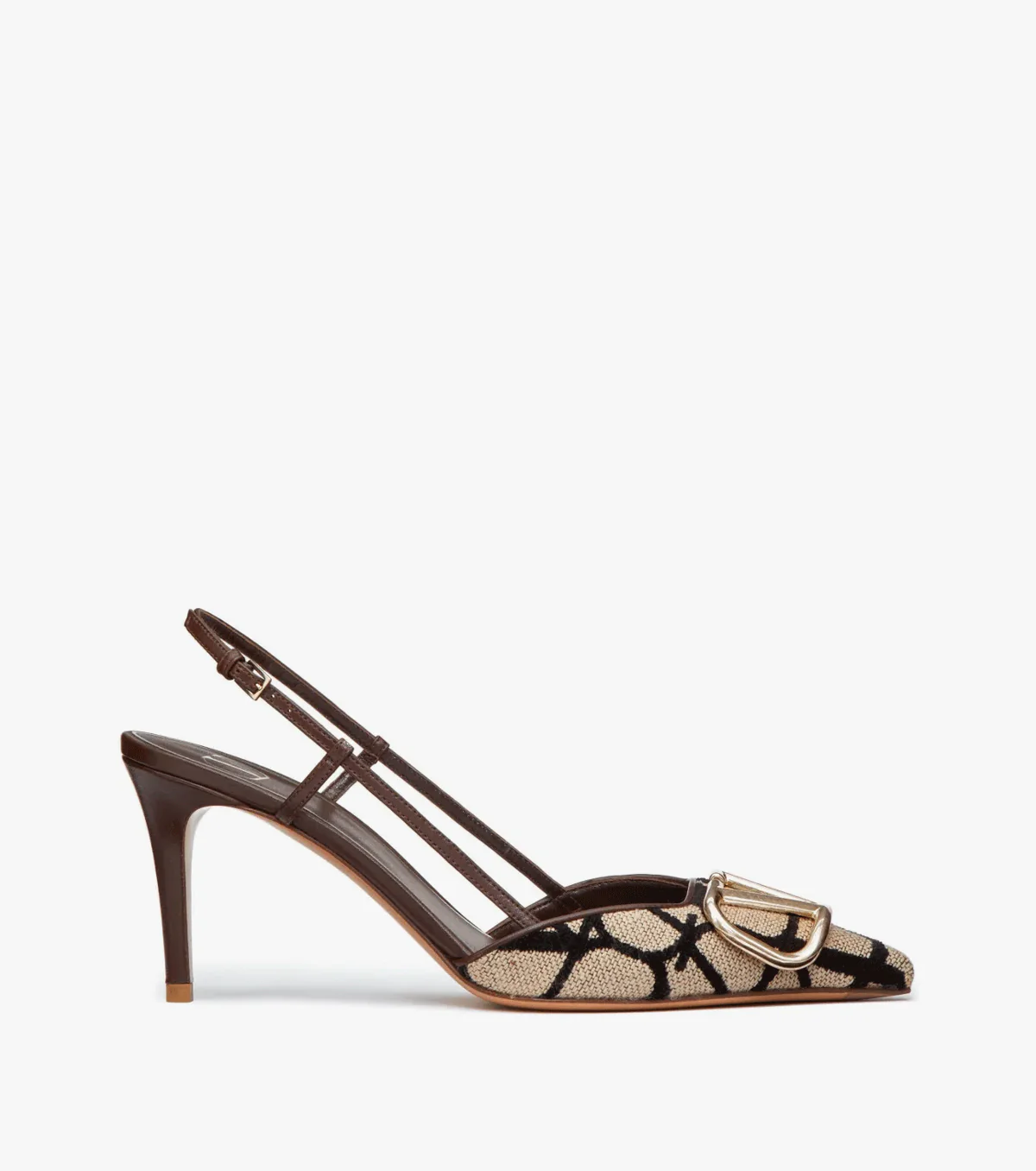 logo-detail slingback pumps