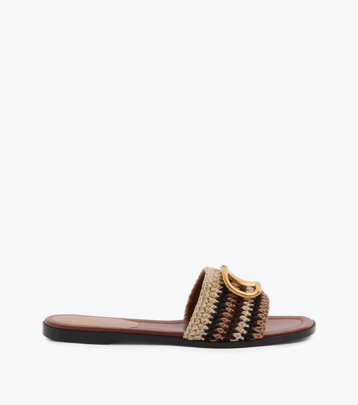 VLogo Signature embroidered sandals