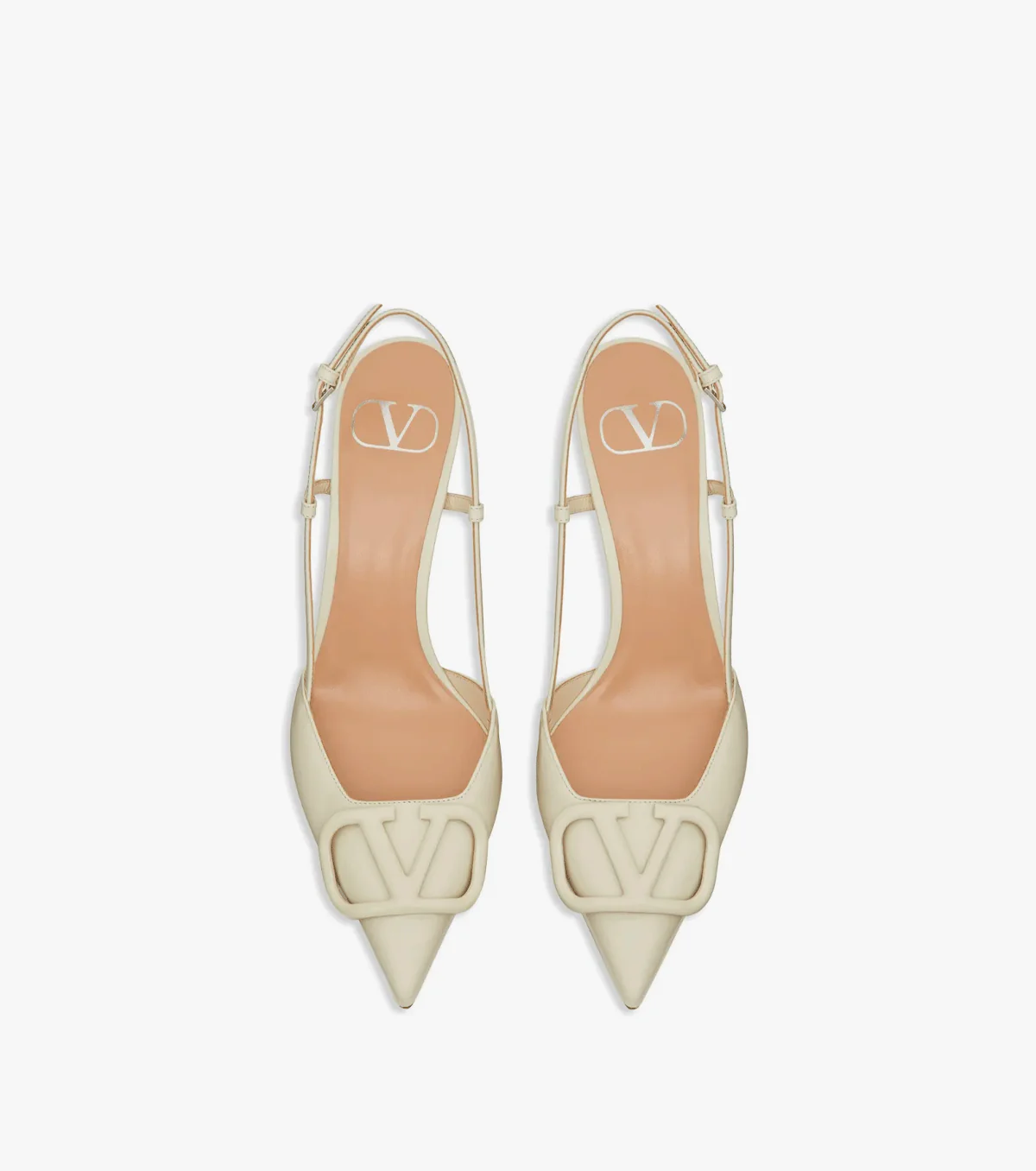 VLogo Signature slingback pumps