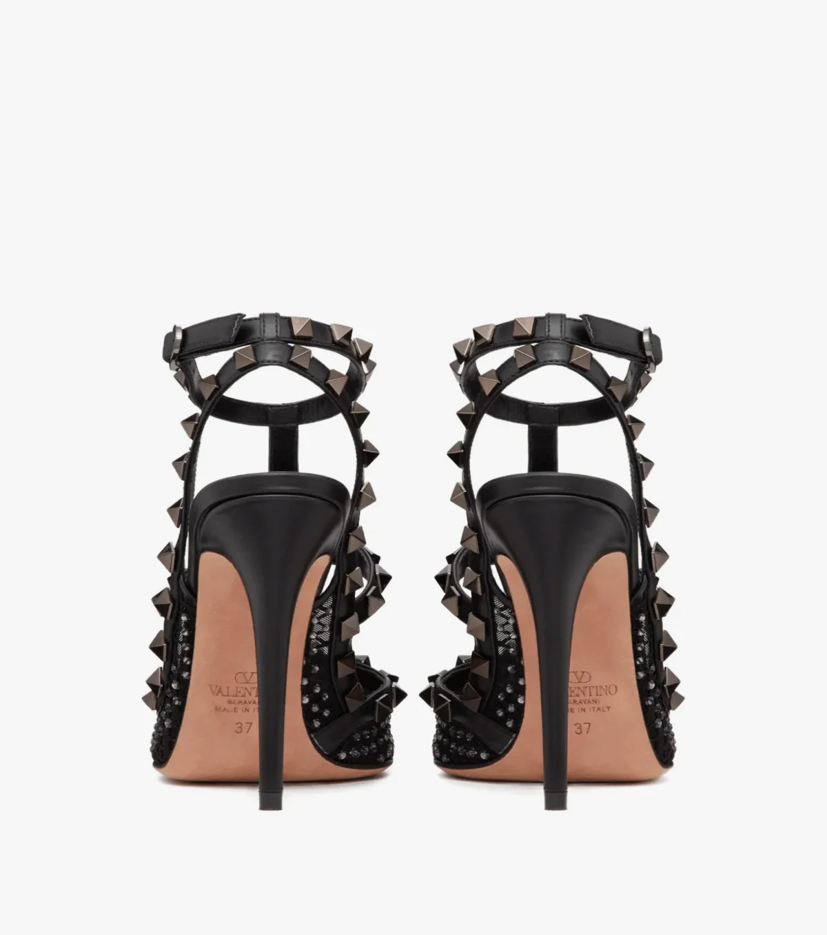 Rockstud 100mm rhinestone-embellished pumps