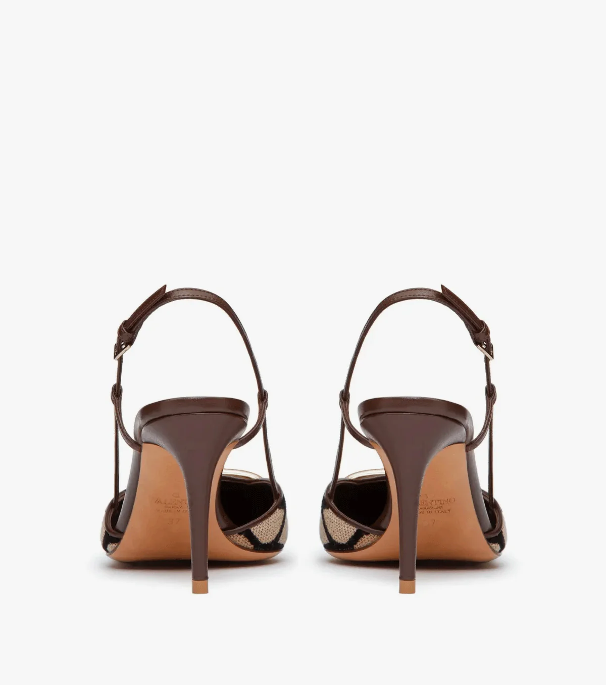 logo-detail slingback pumps