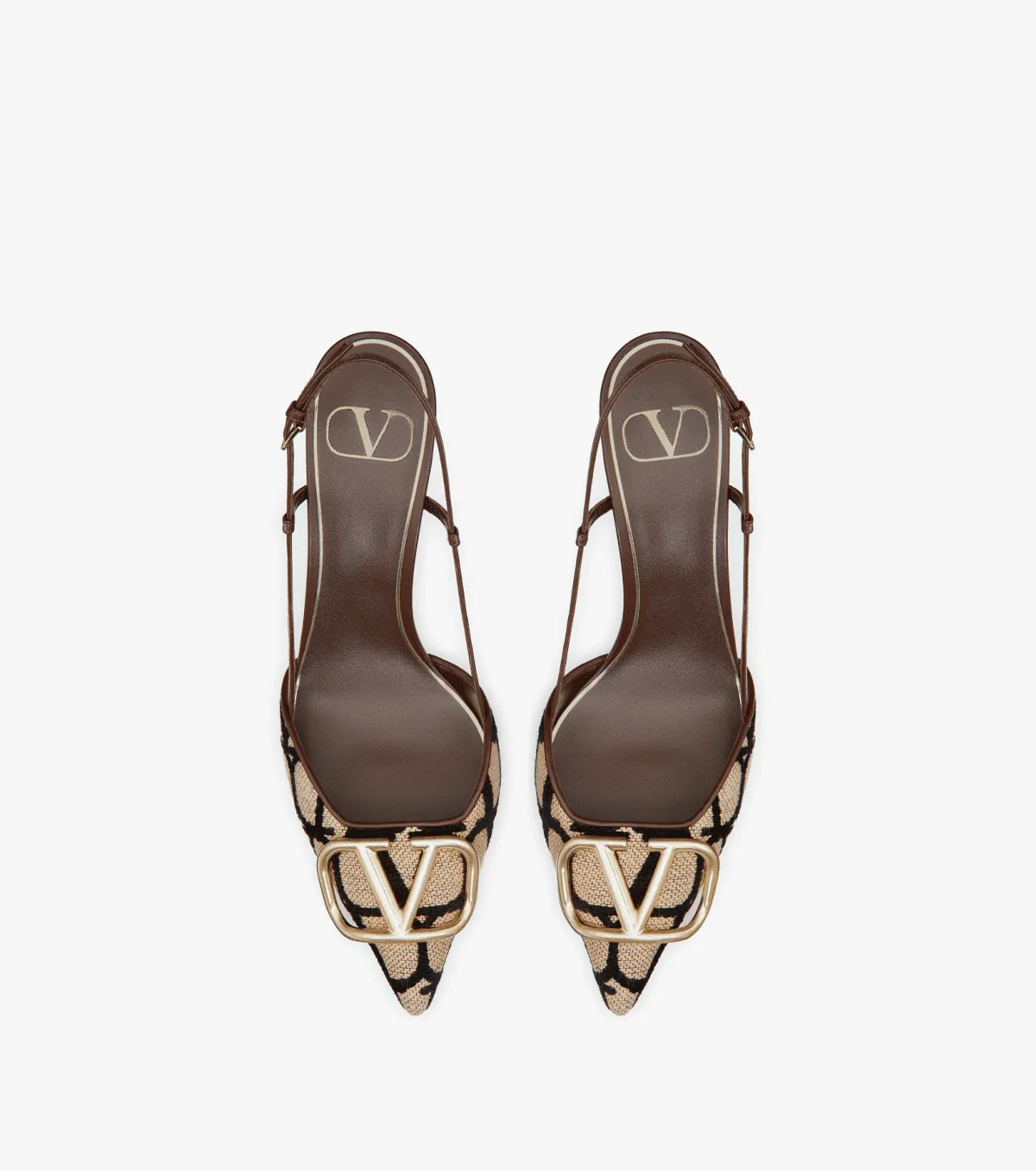 logo-detail slingback pumps