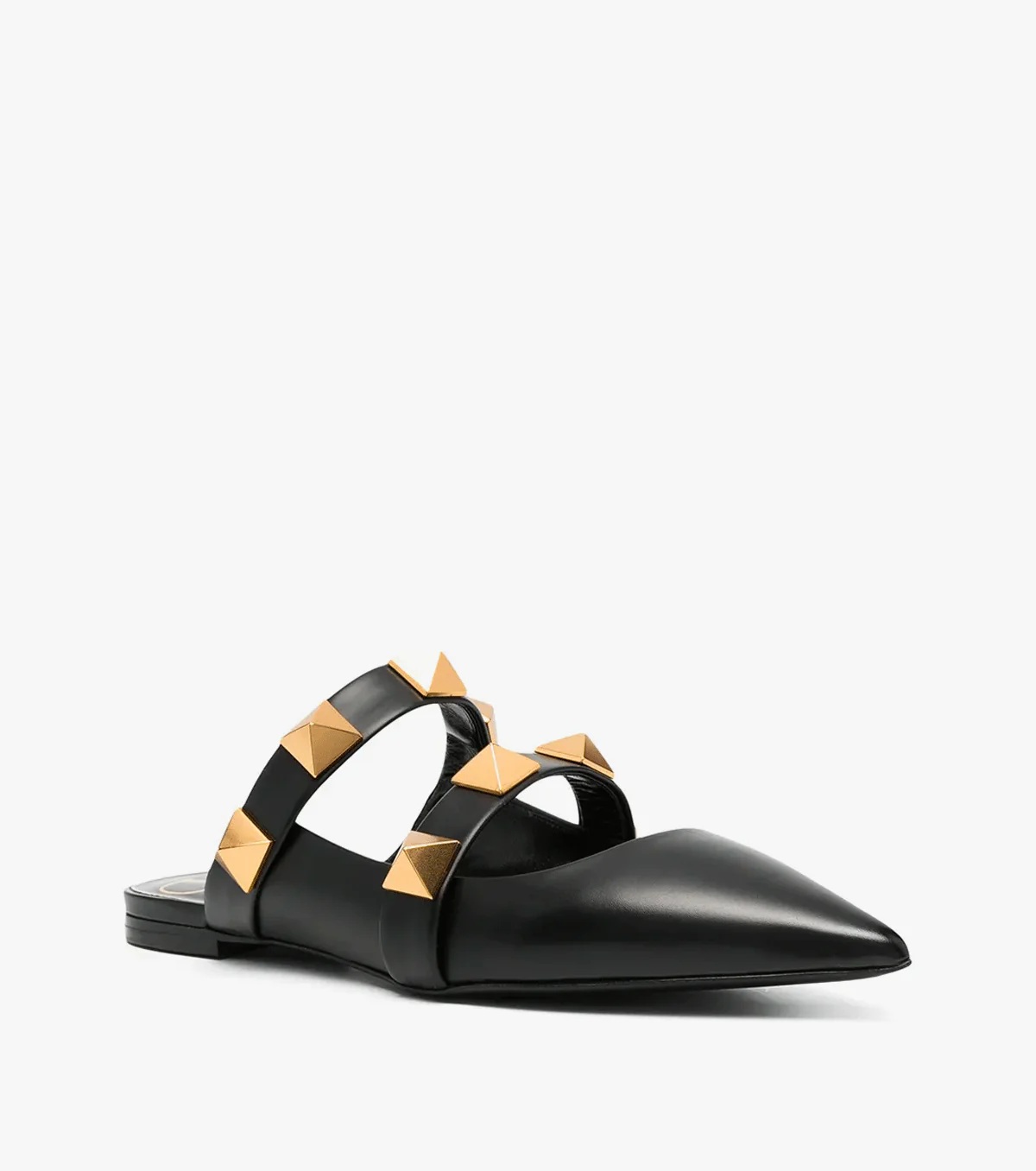 Roman Stud flat mules