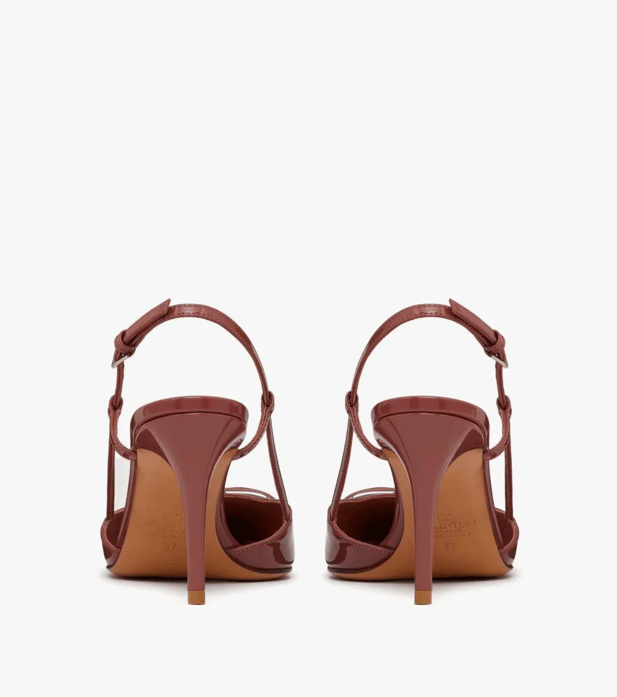 VLogo Signature 80mm slingback pumps