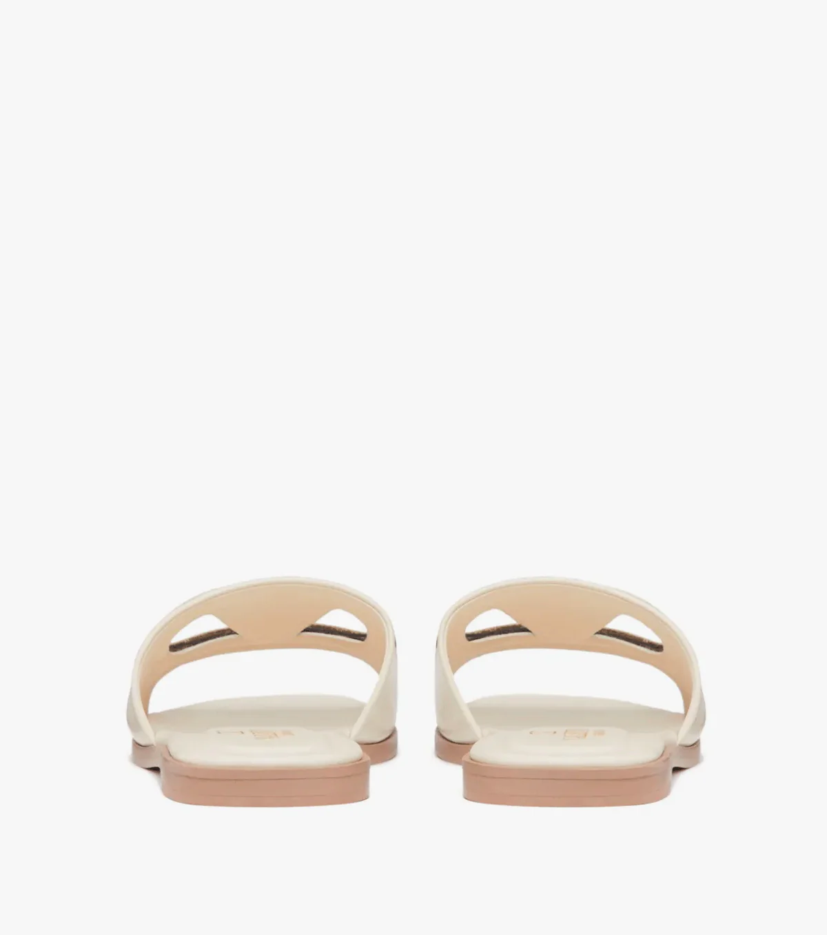 VLogo Signature flat leather sandals