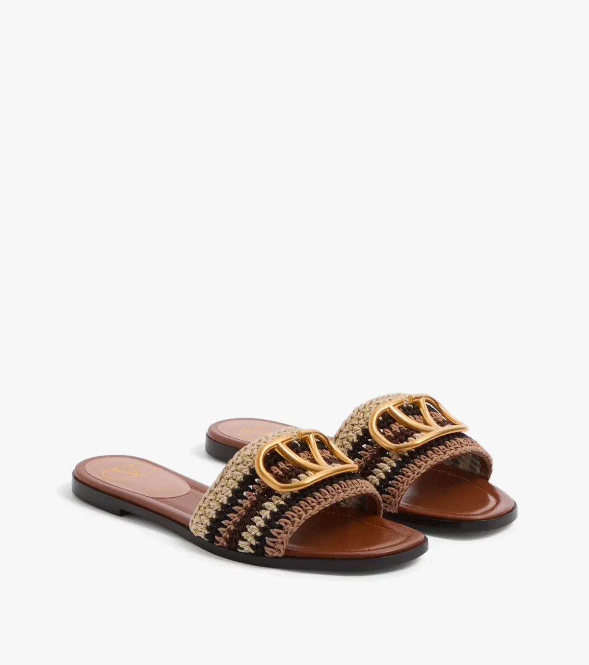 VLogo Signature embroidered sandals