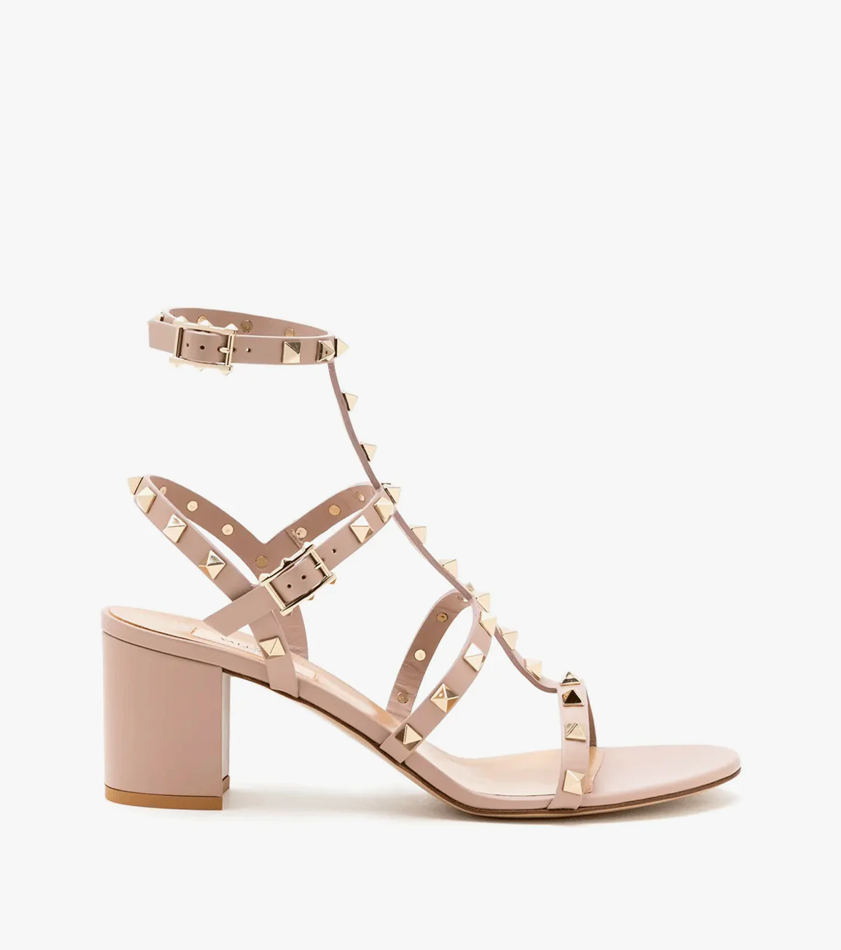 Rockstud 60mm ankle-strap sandals