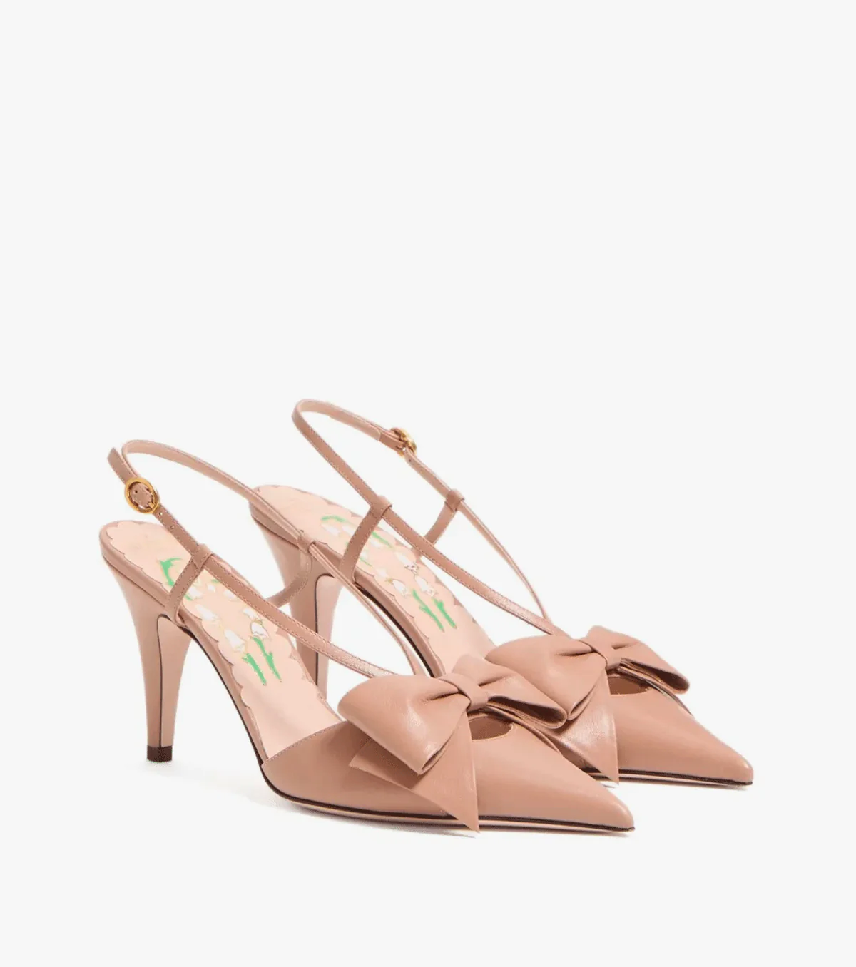 85mm Bowow leather pumps