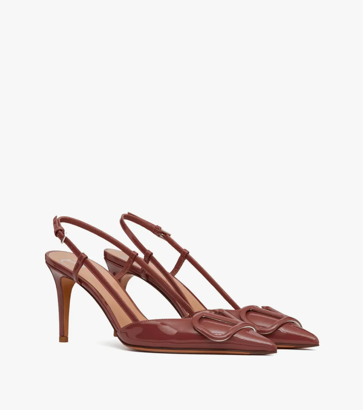 VLogo Signature 80mm slingback pumps