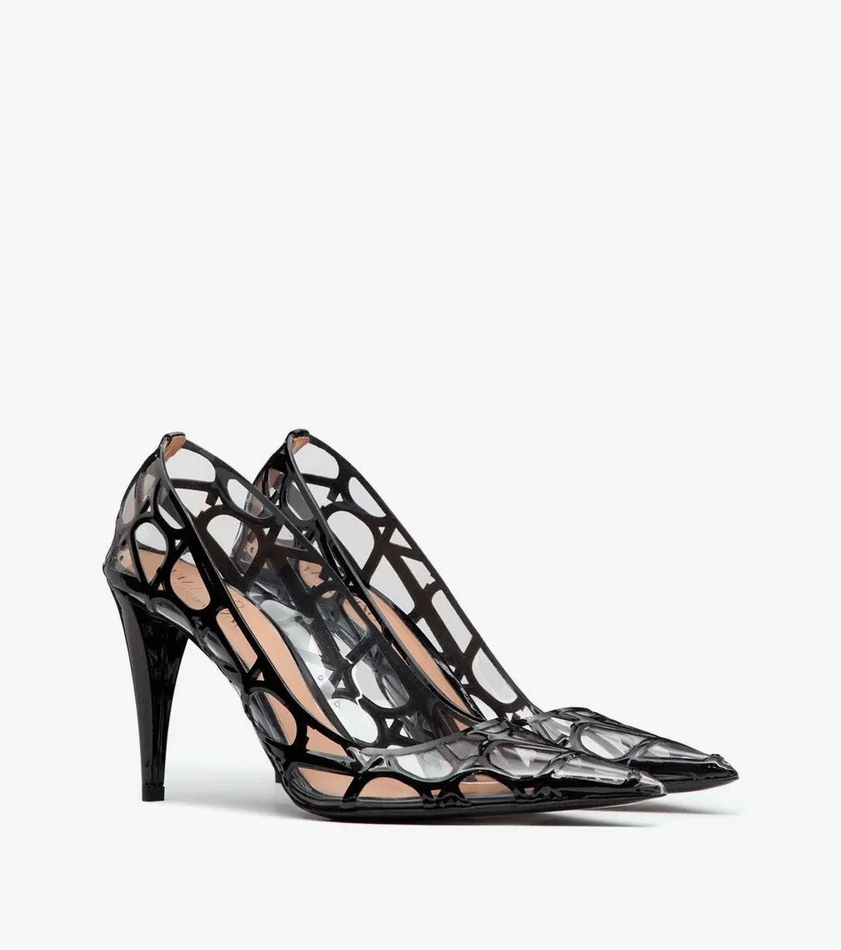 VLogo Signature transparent pumps