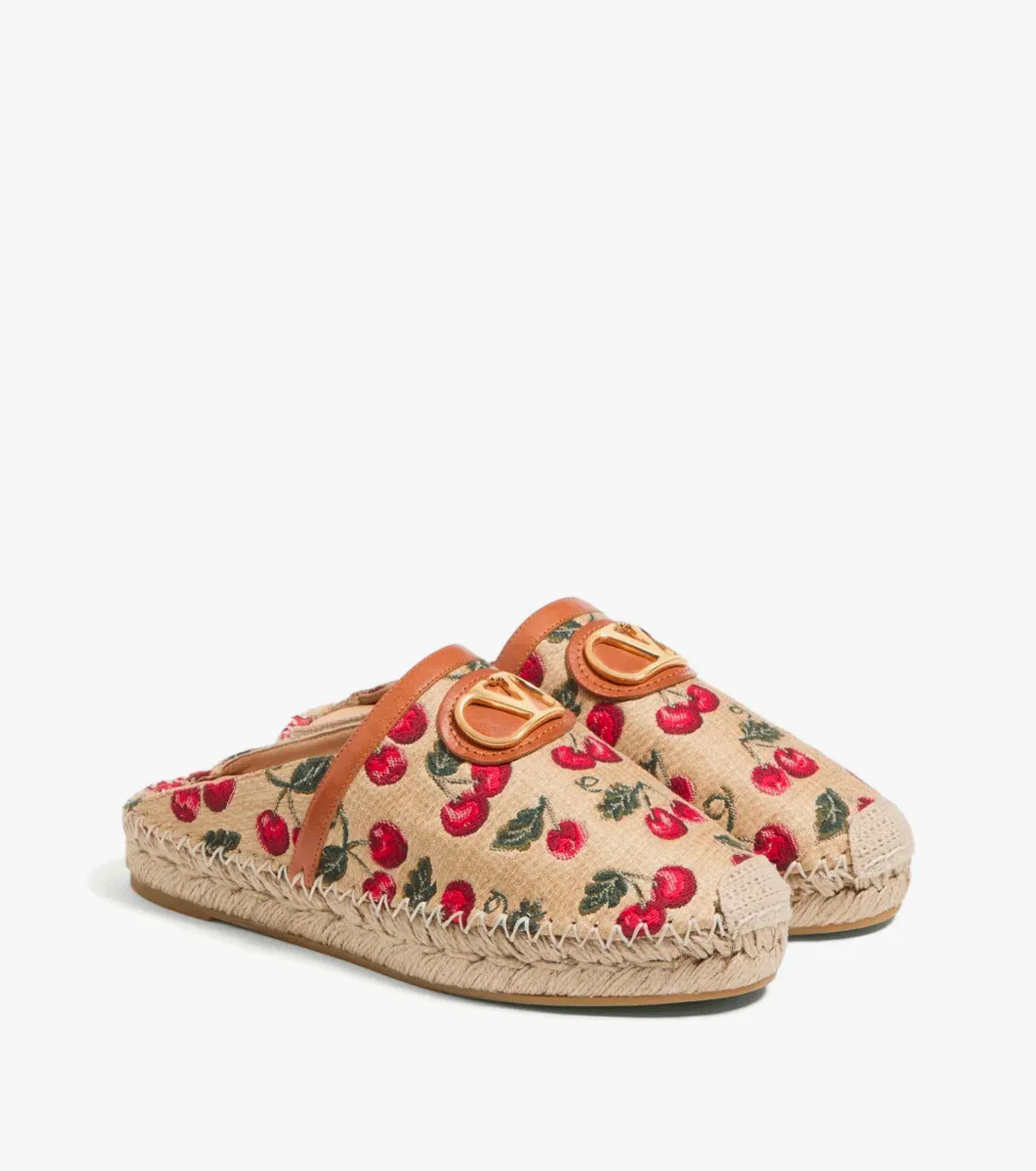 25mm VLogo Signature Cherryfic-motif espadrilles