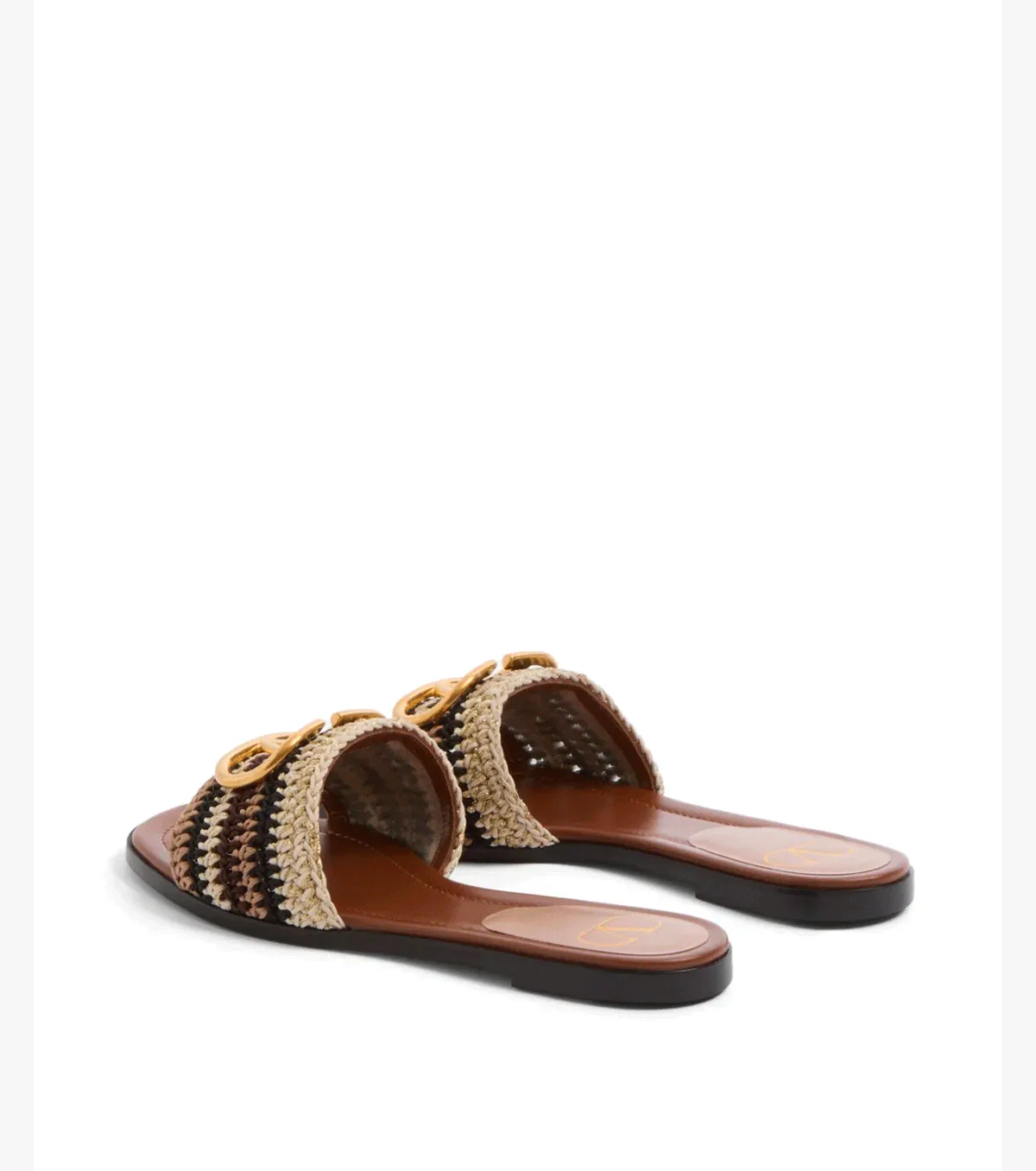 VLogo Signature embroidered sandals