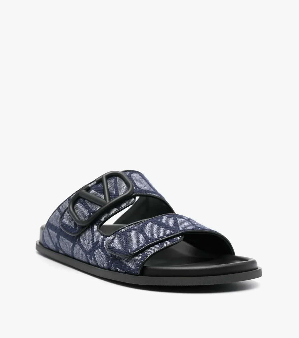 VLogo Signature denim sandals