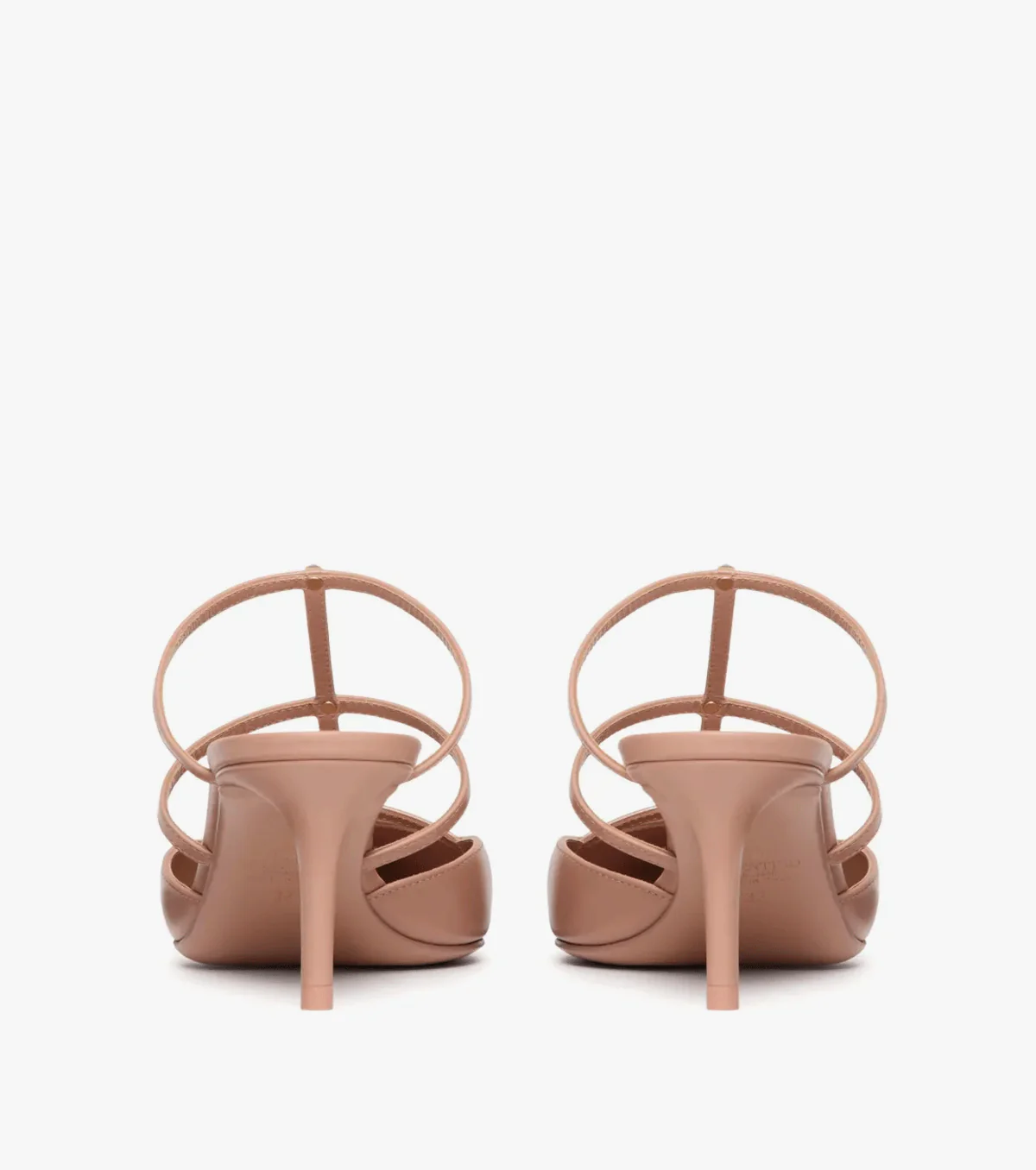 Rockstud Wispy 60mm leather mules