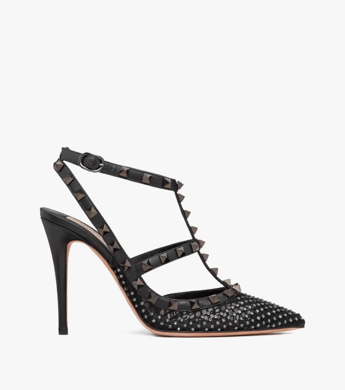 Rockstud 100mm rhinestone-embellished pumps