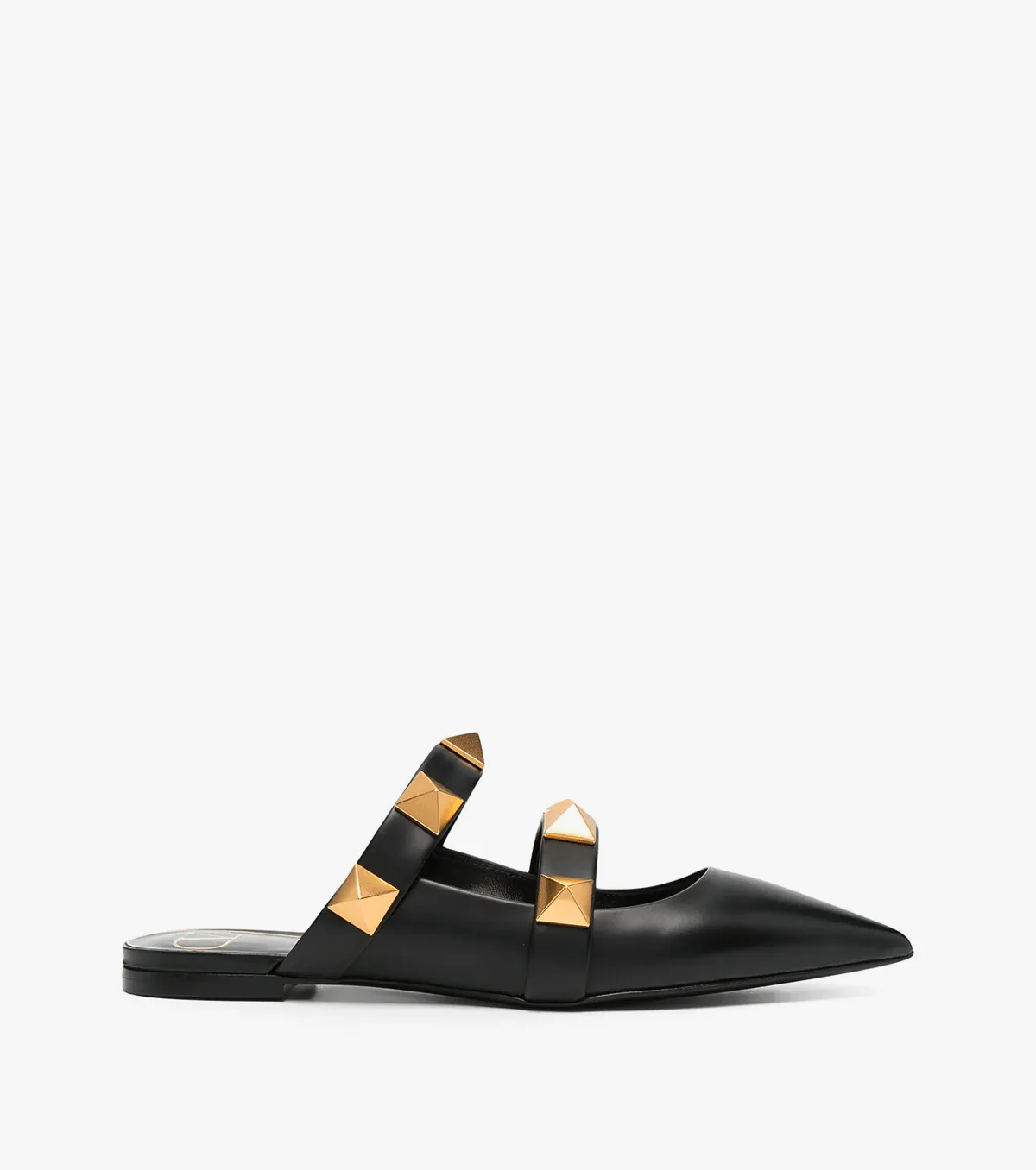 Roman Stud flat mules
