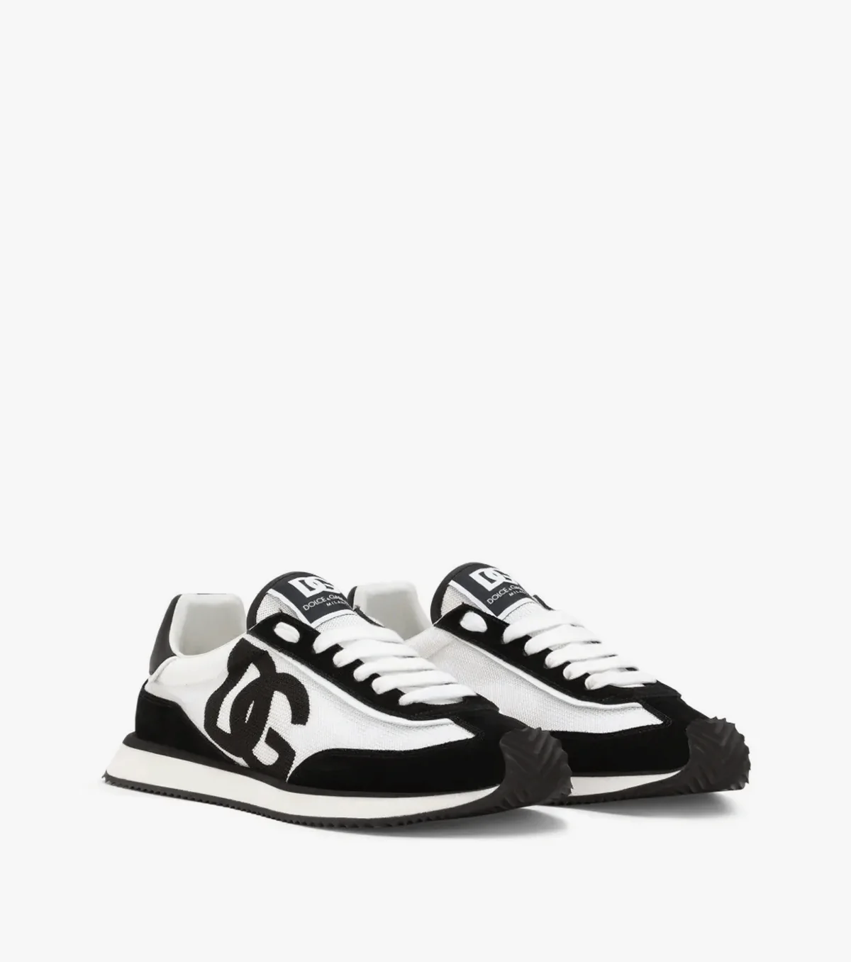 Cushion mixed-material sneakers