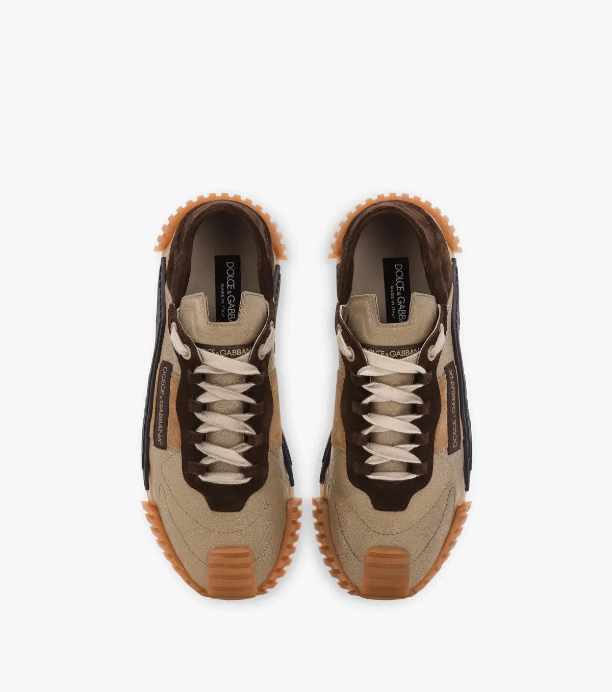 NS1 panelled leather sneakers