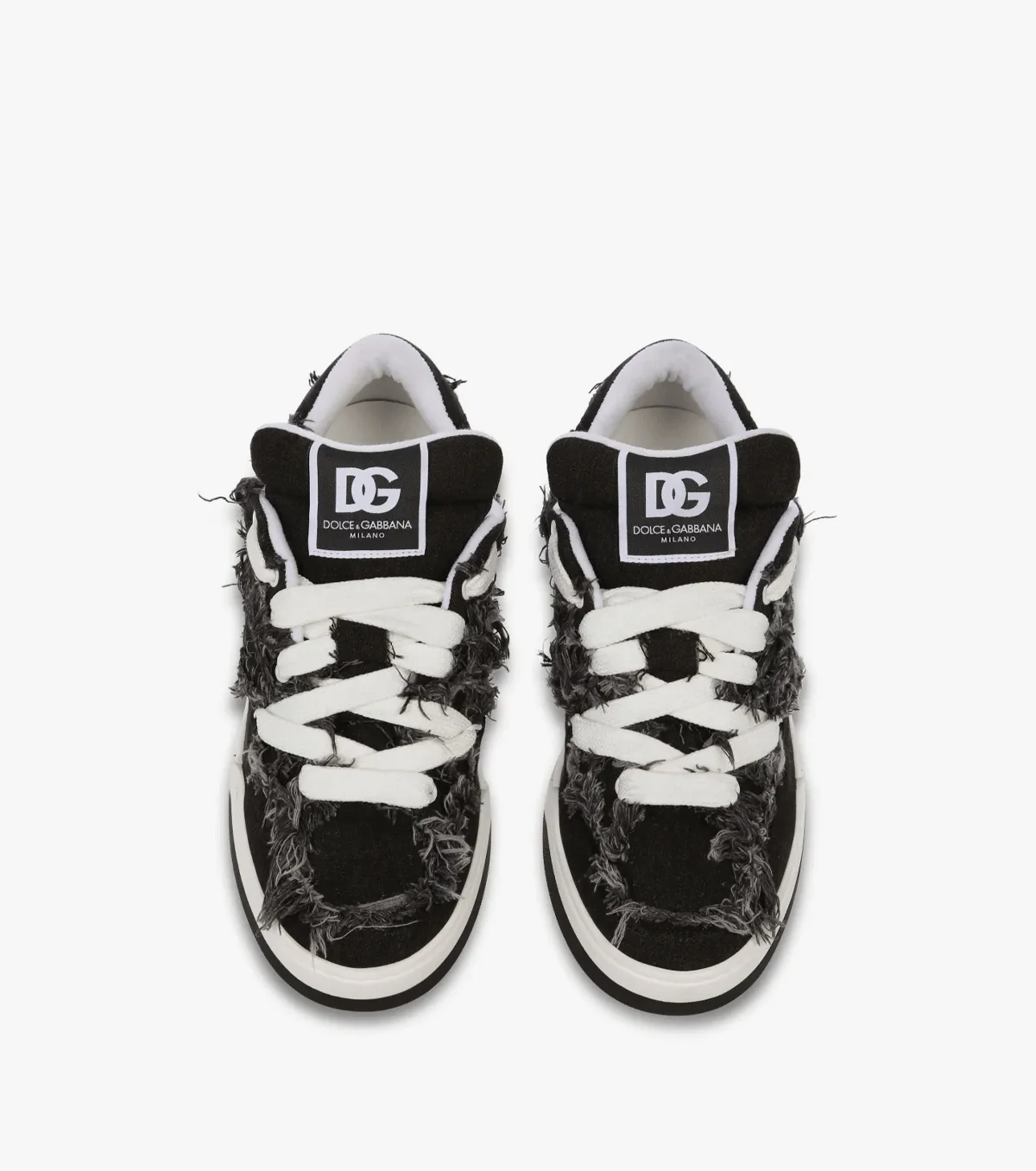 New Roma fray-trim sneakers