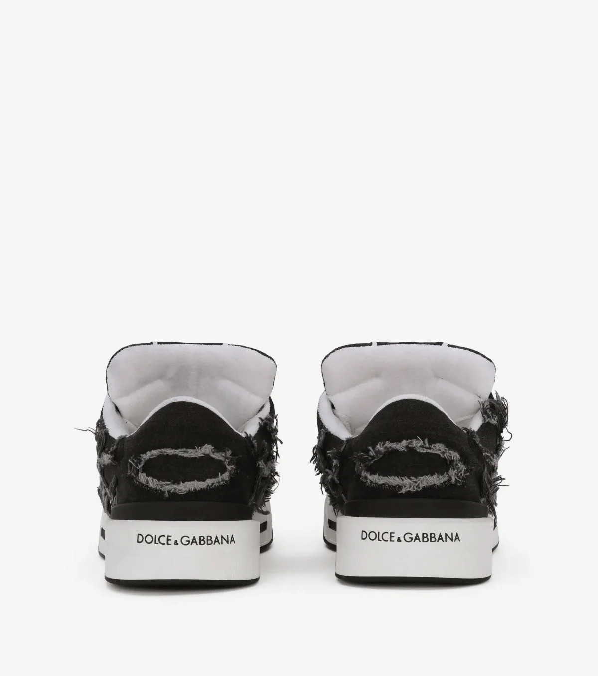 New Roma fray-trim sneakers