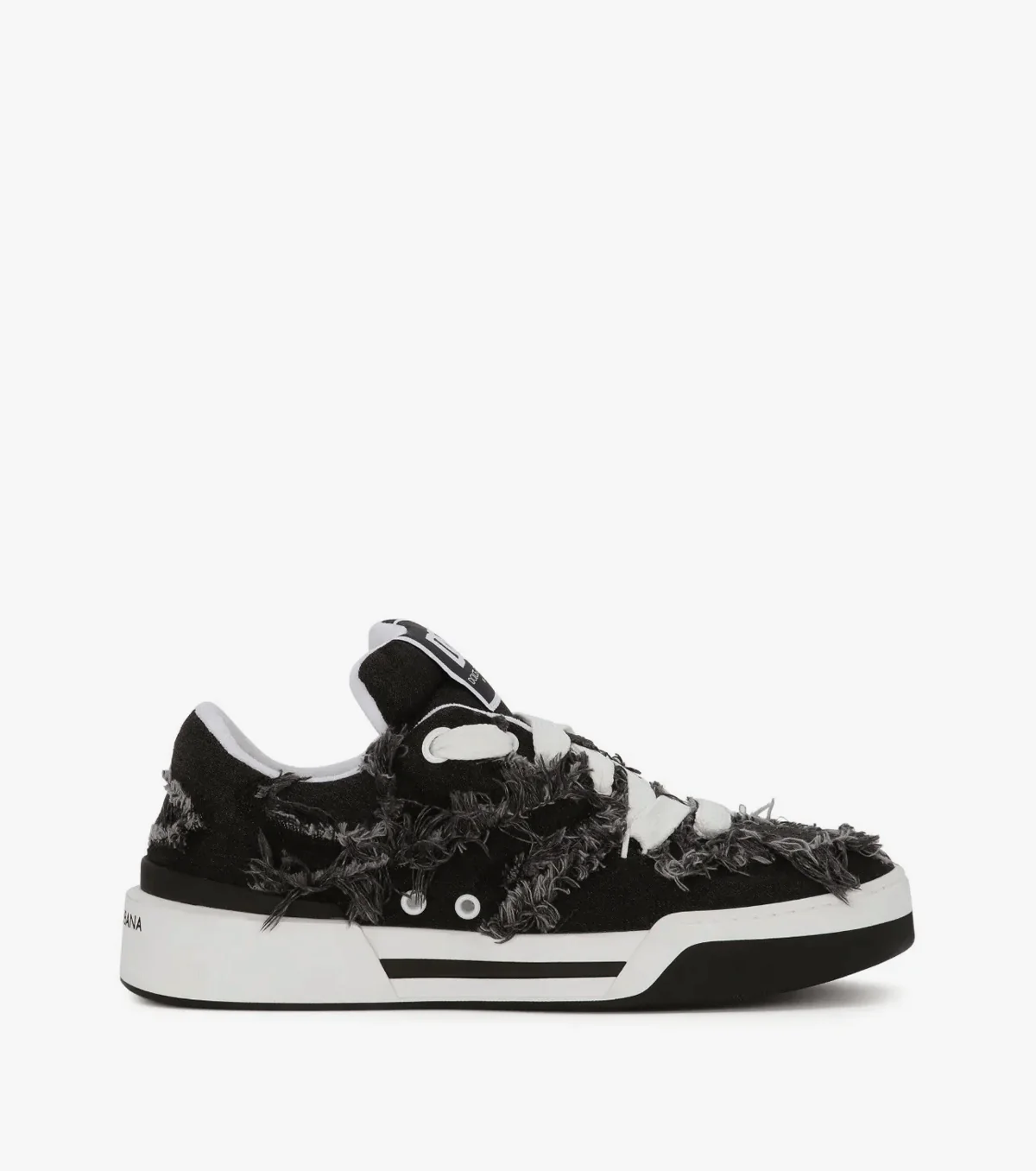 New Roma fray-trim sneakers