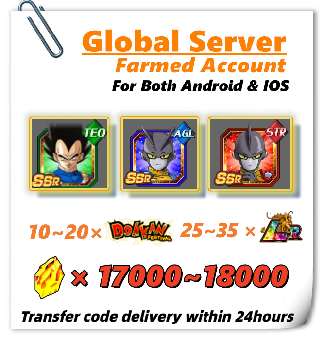 [Global] Dokkan Battle Farmed Account 17000+ DS With 25 LR Strong Sense ...