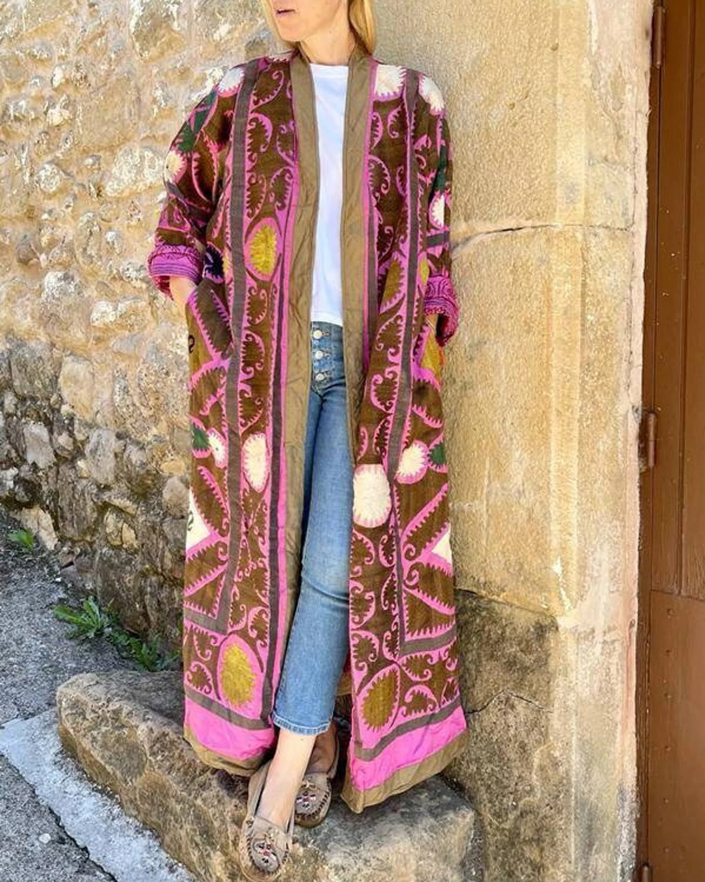 retro totem cardigan jacket