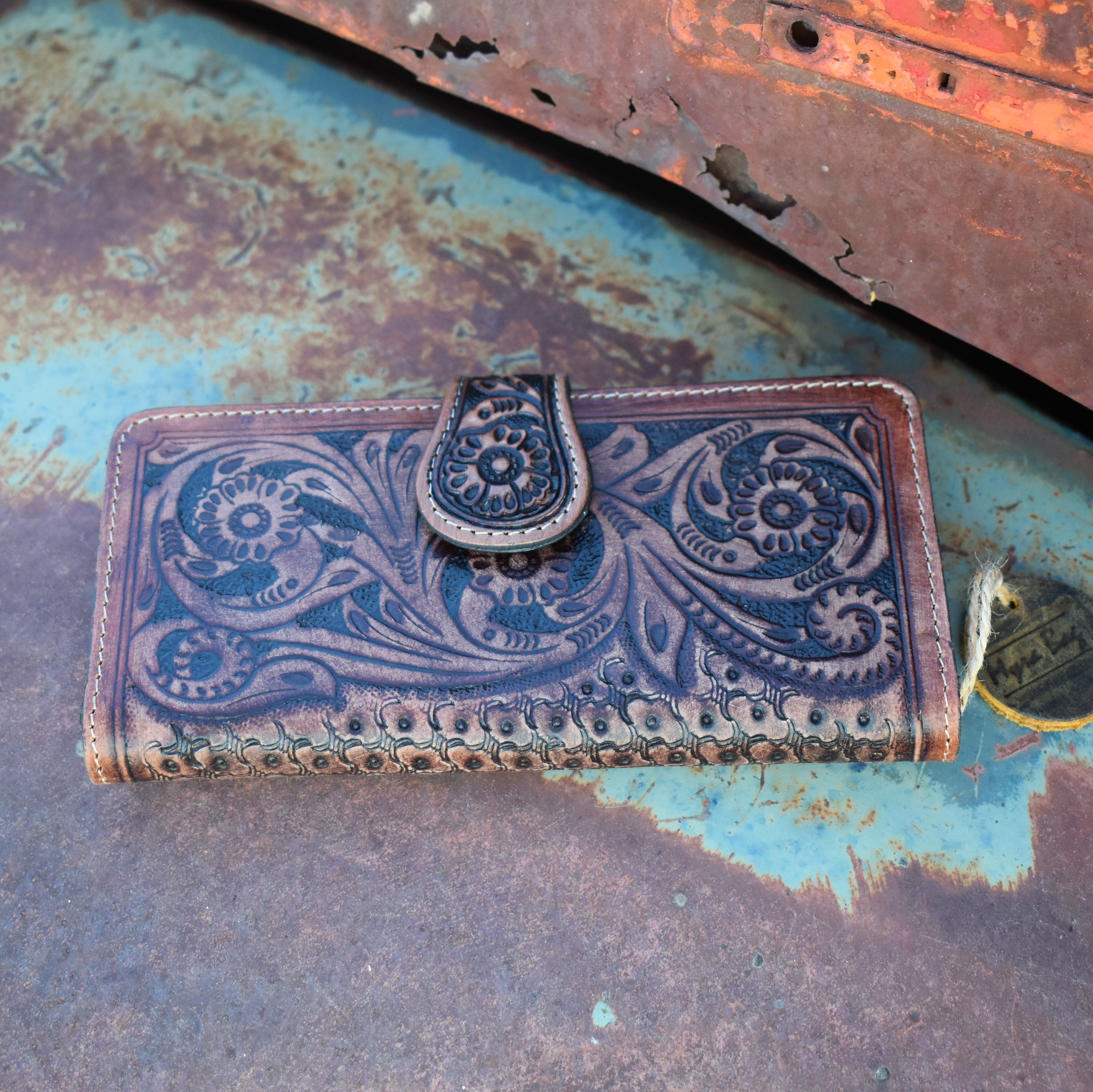 Tempting Tooling Leather Wallet