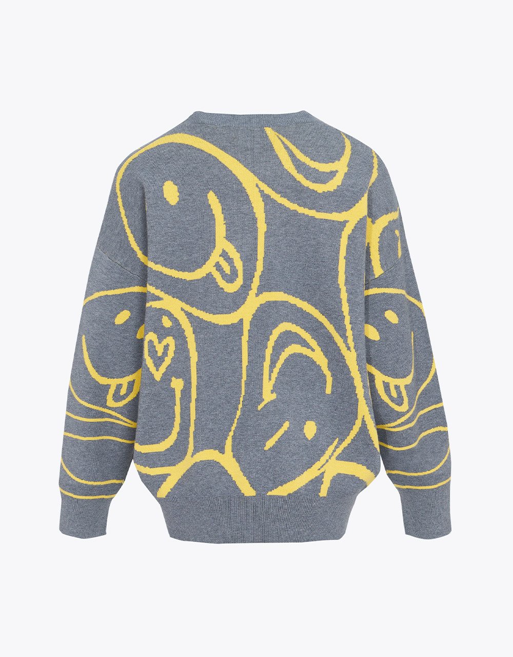 Drop Shoulder Sleeve Crew Neck Knitted T-Shirt