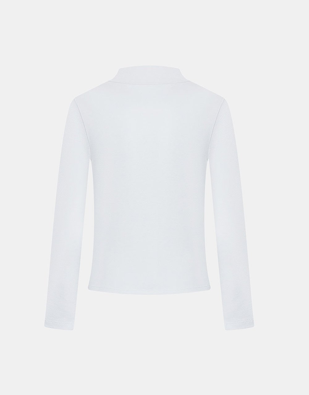 Minimalistic Solid Turtle Neck Fitted Top