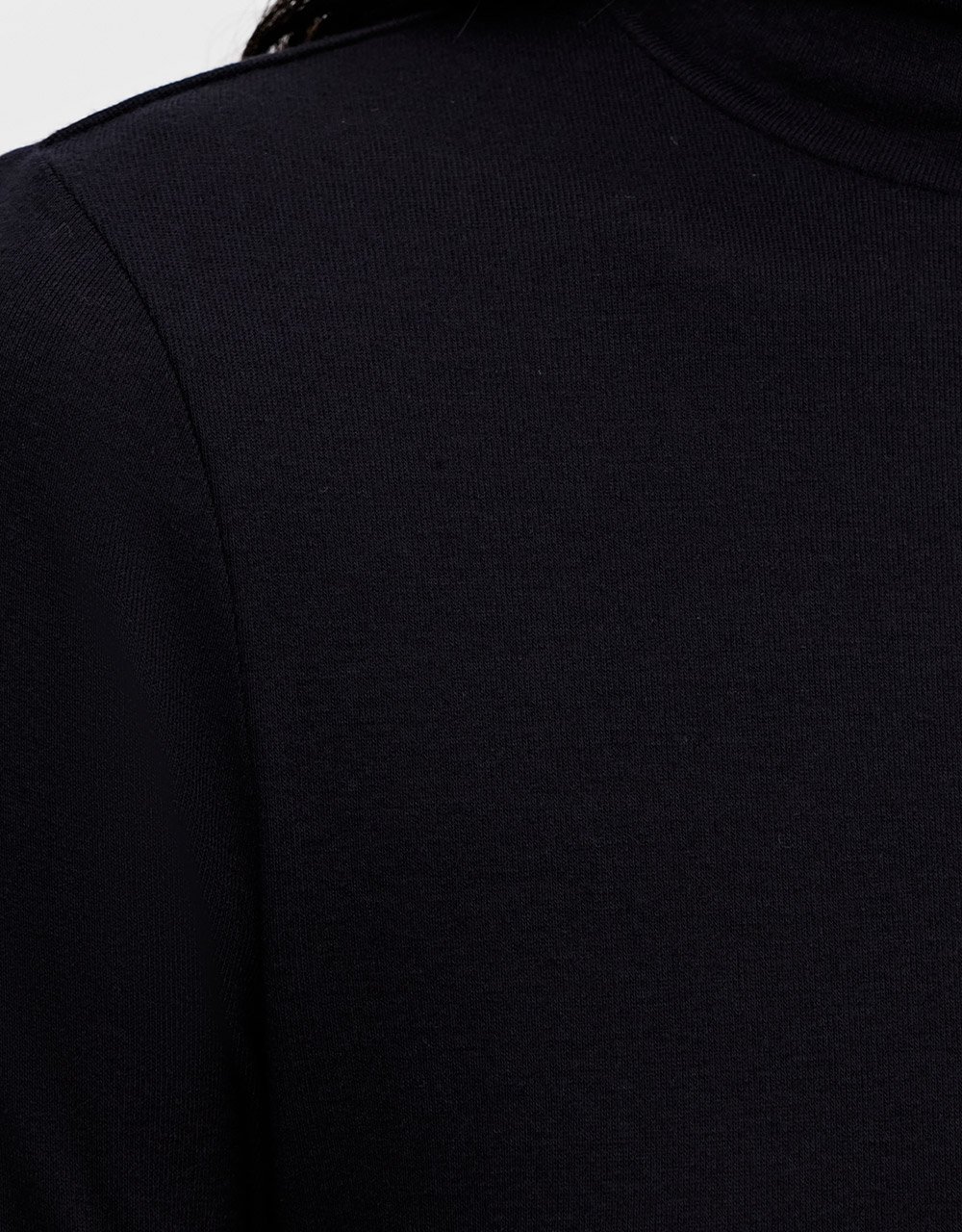 Minimalistic Solid Turtle Neck Fitted Top