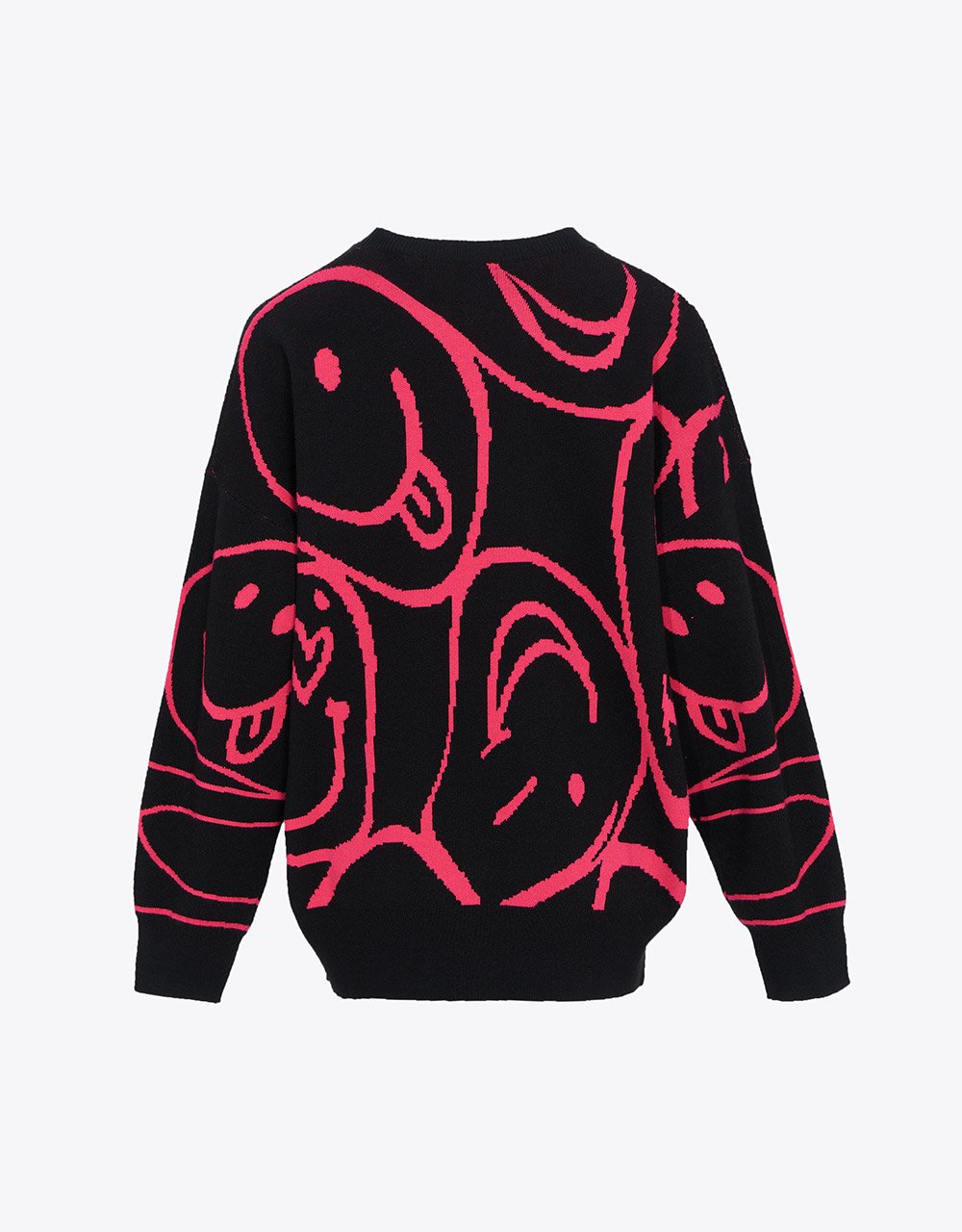 Drop Shoulder Sleeve Crew Neck Knitted T-Shirt