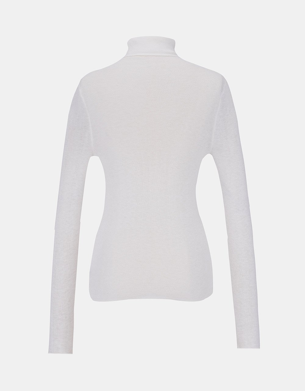 Minimalistic Turtle Neck Fitted Knit Top