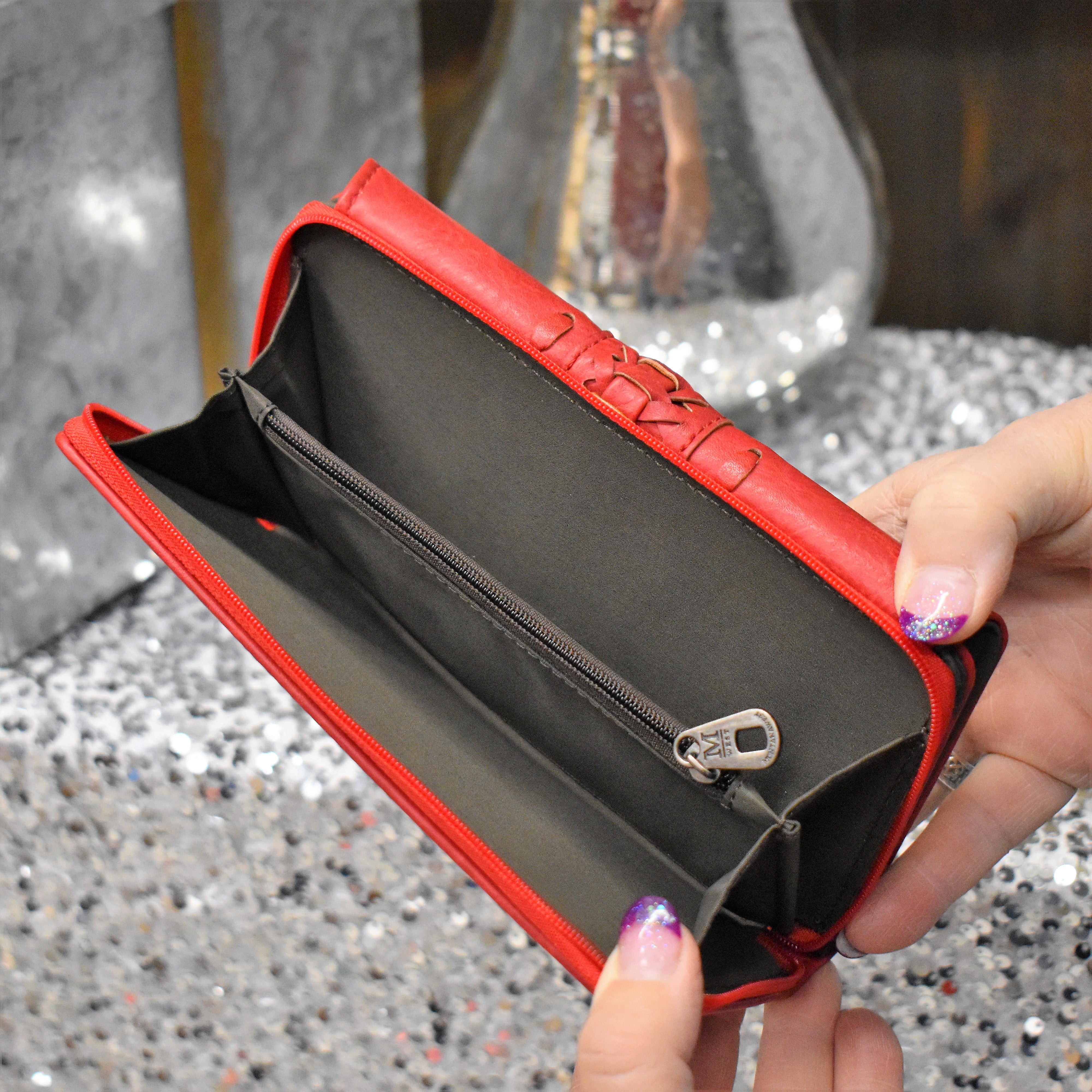 Carmine Corset Wallet