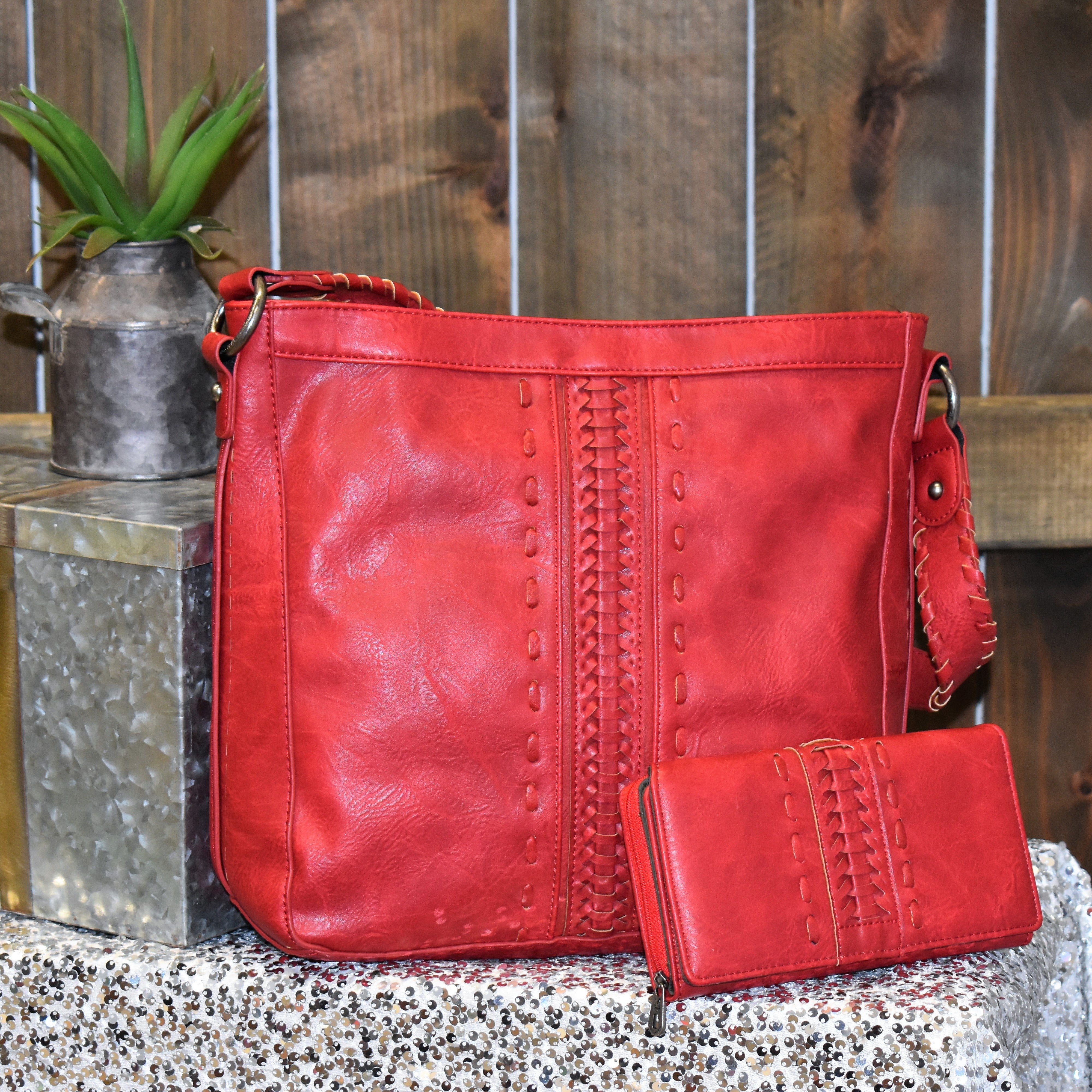 Carmine Corset Wallet