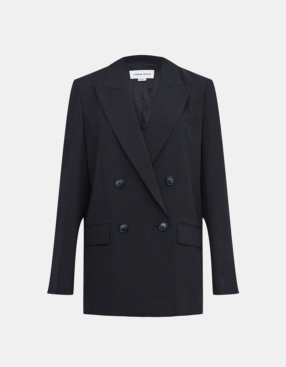 Peak Collar Double Breasted Blazer