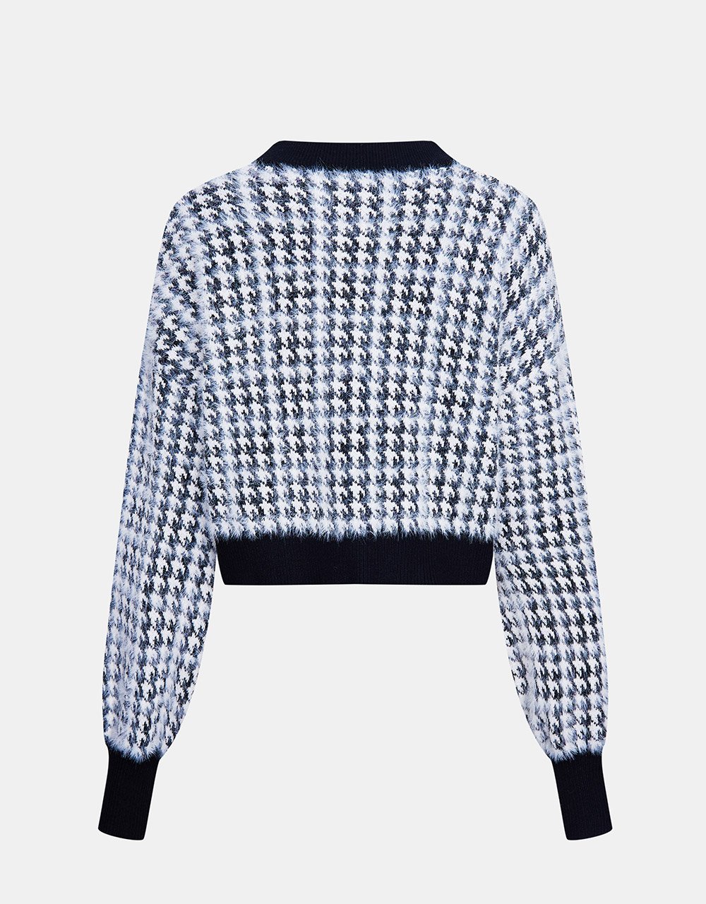 Contrast Trim Button Front Cardigan