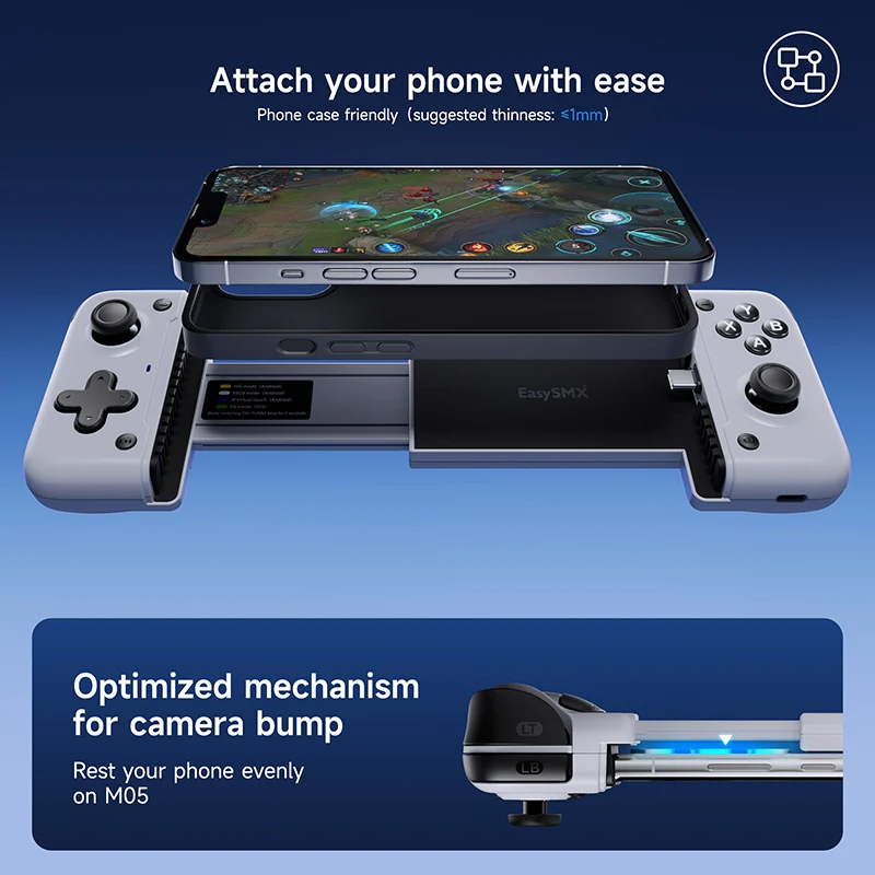 EasySMX M05 Type C Gamepad Cloud Gaming Mobile Phone Controller for
