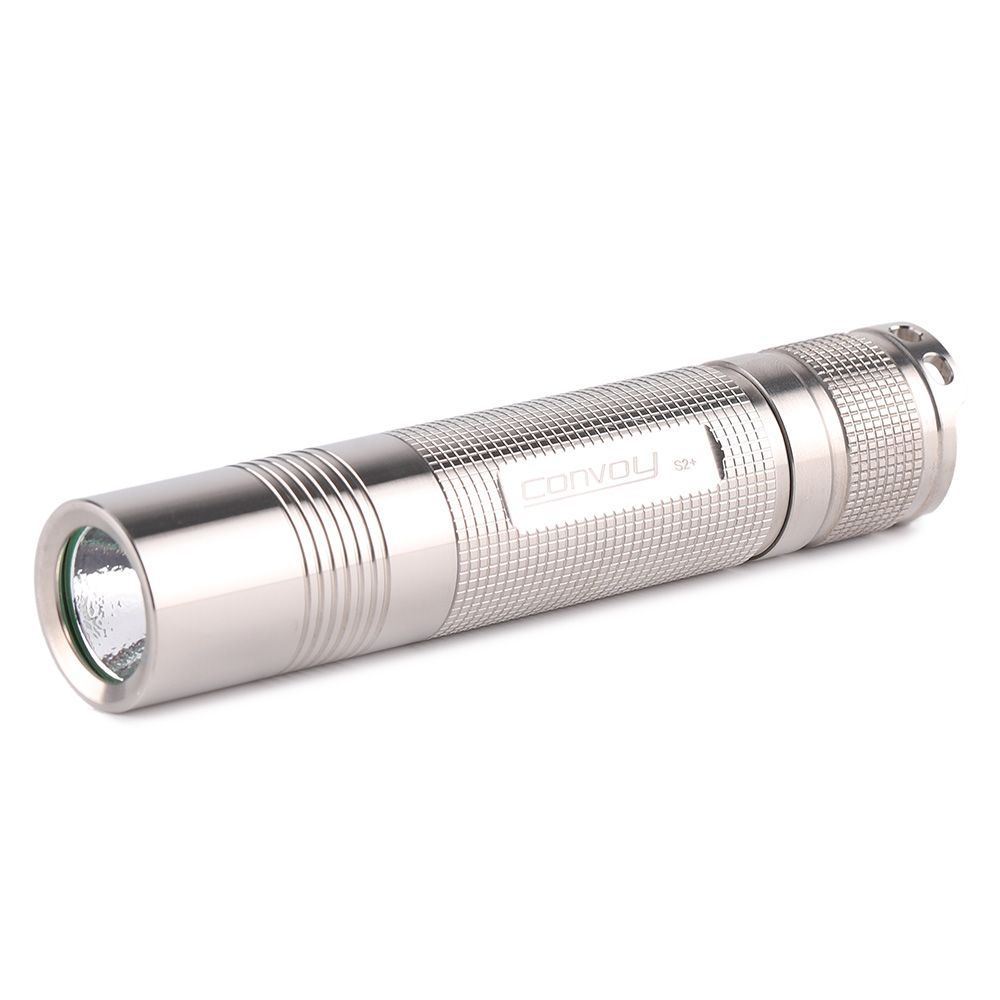 Convoy S2+ glossy titanium alloy 18650 flashlight - Convoy flashlight