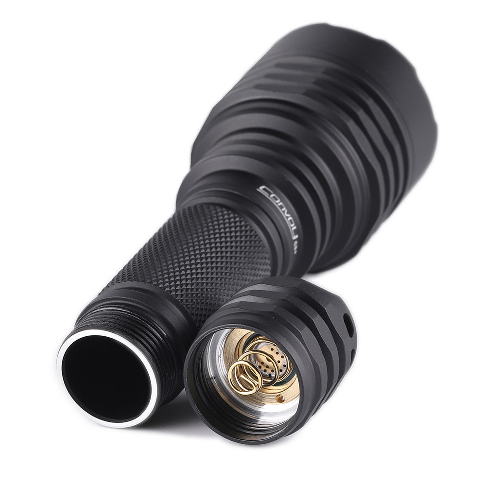 Convoy C8+ black 18650 flashlight - Convoy flashlight