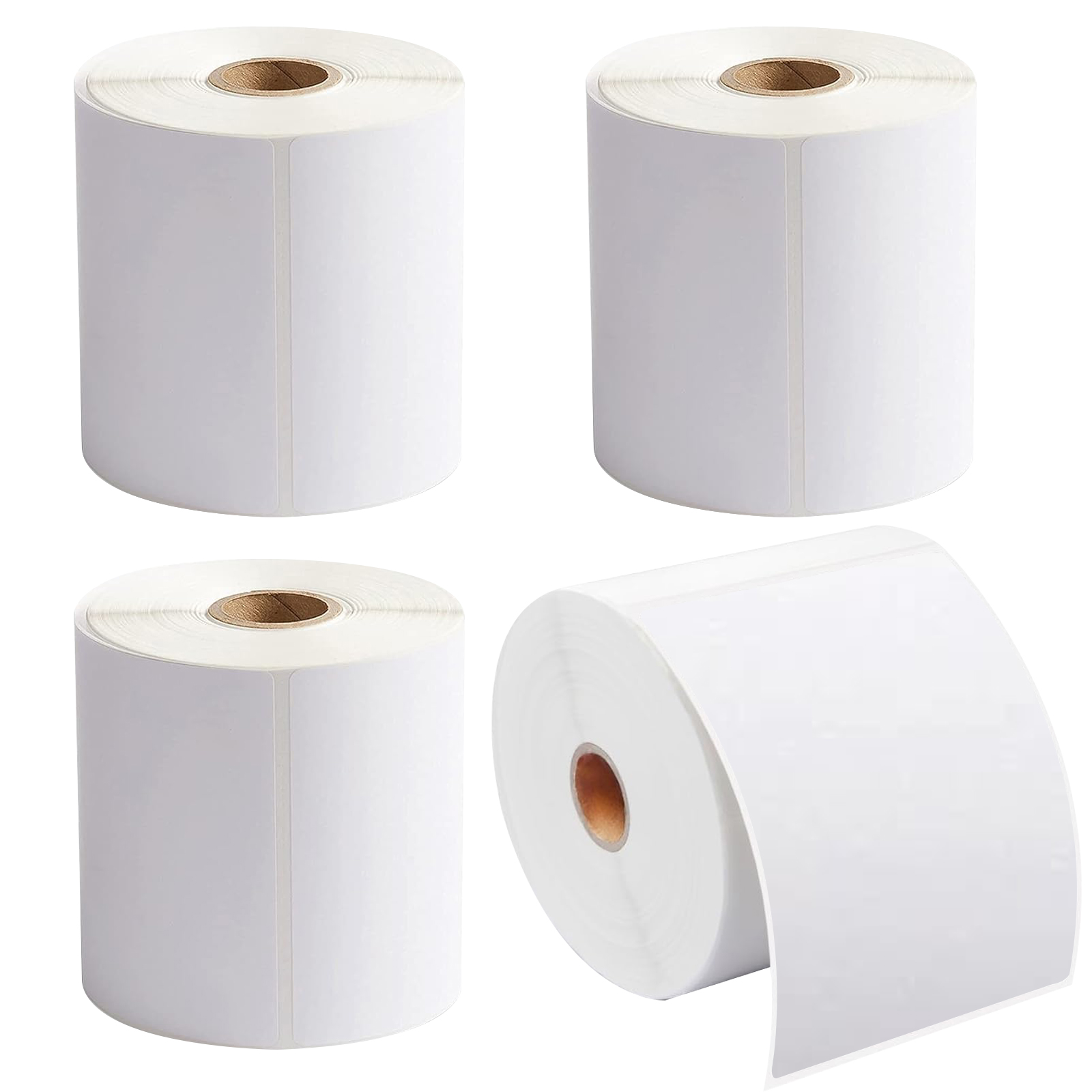 4 Rolls, 4 x 6 Inches, 1 Inch Core, 250 Labels/Roll, Thermal Transfer Lables