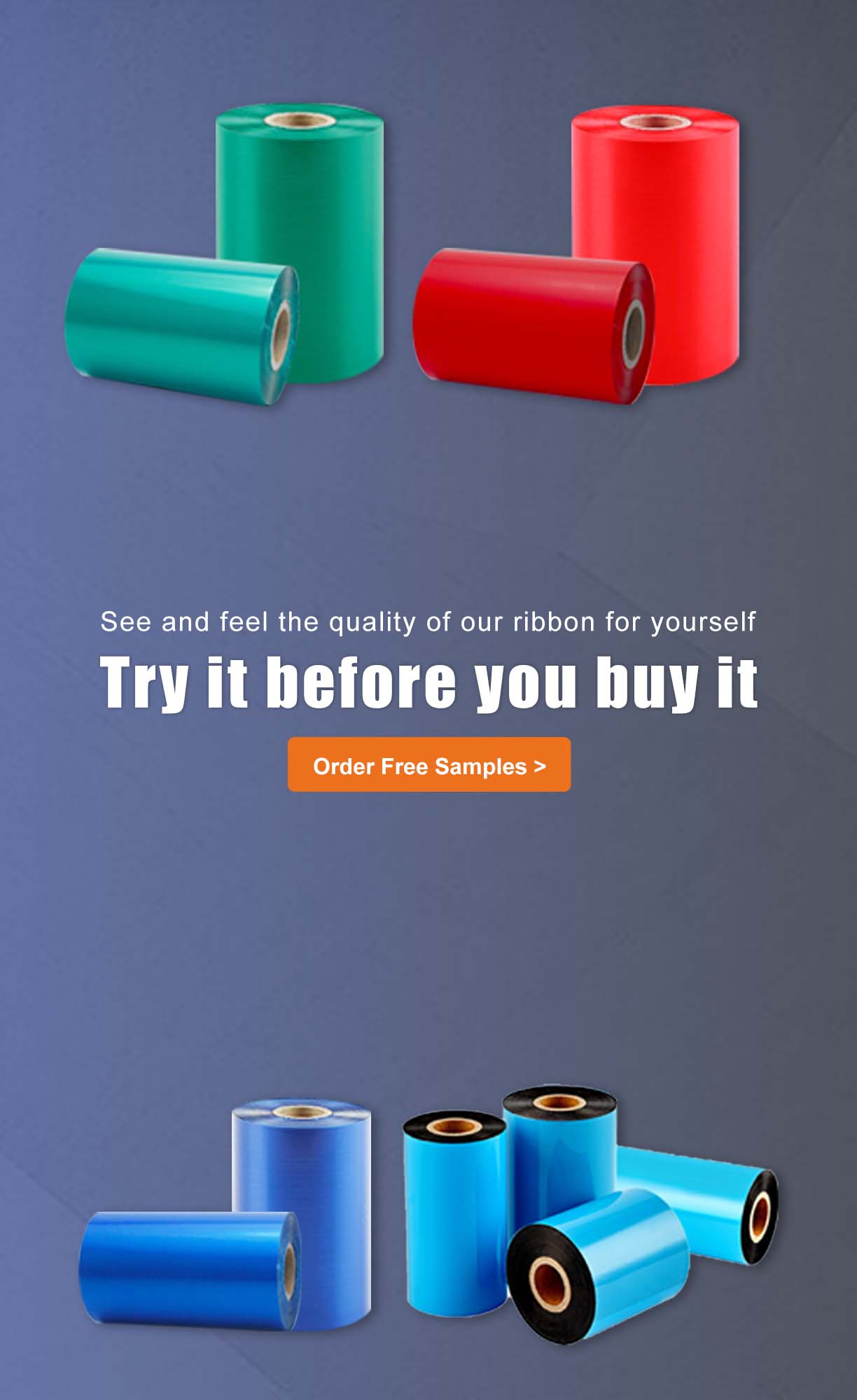 get a free thermal transfer ribbon sample