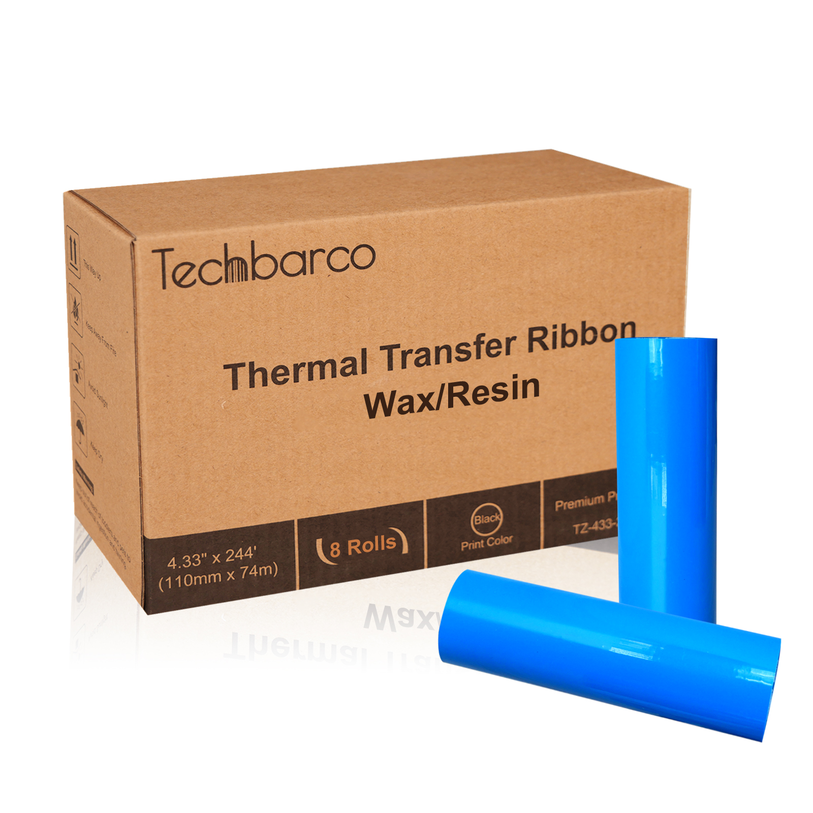 Desktop Thermal Transfer Ribbons -Wax/Resin, 4.33