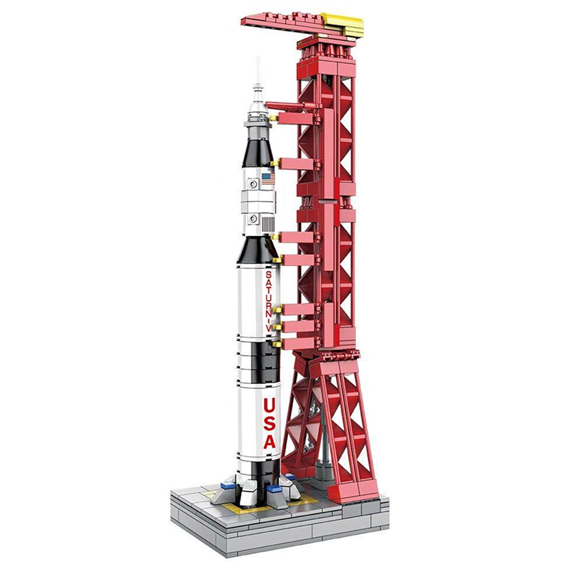 Apollo Rocket & Launch Pad 425pcs - ENBRIC in Stock Now