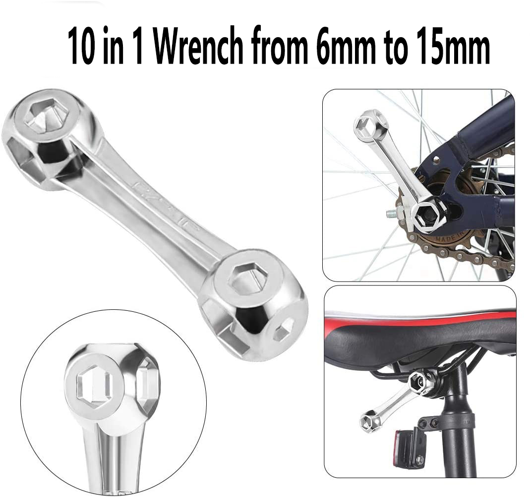 Vipdrive Bicycle Tool Kit, Bike Repair Kit with Pump and Bag, Bike Tire