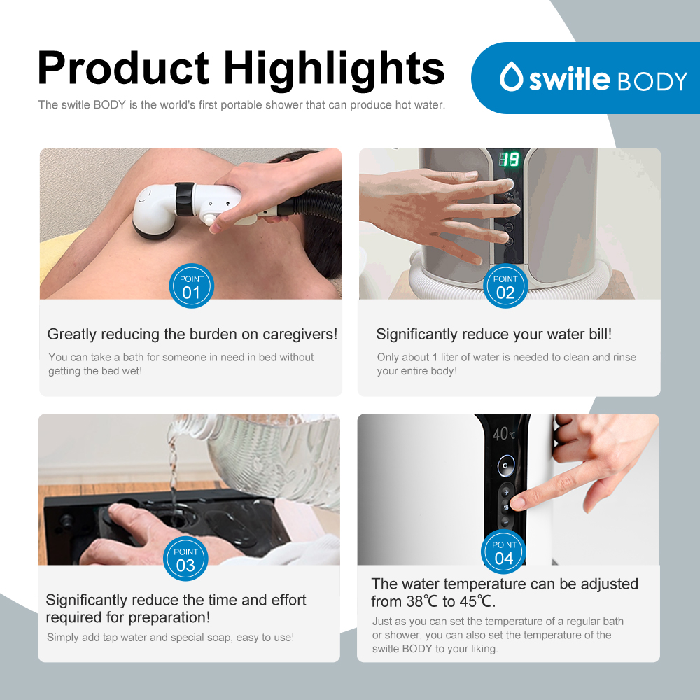 switle BODY Portable smart bathing aid switle BODY