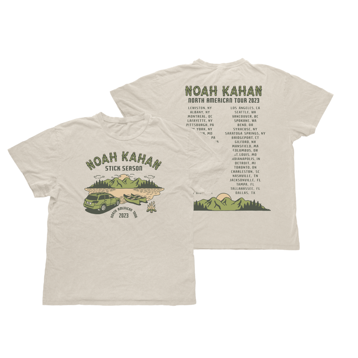 Noah Kahan Camp Tour Tshirt