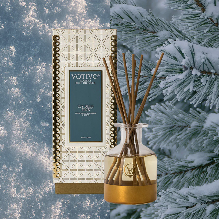 Icy Blue Pine Holiday Reed Diffuser