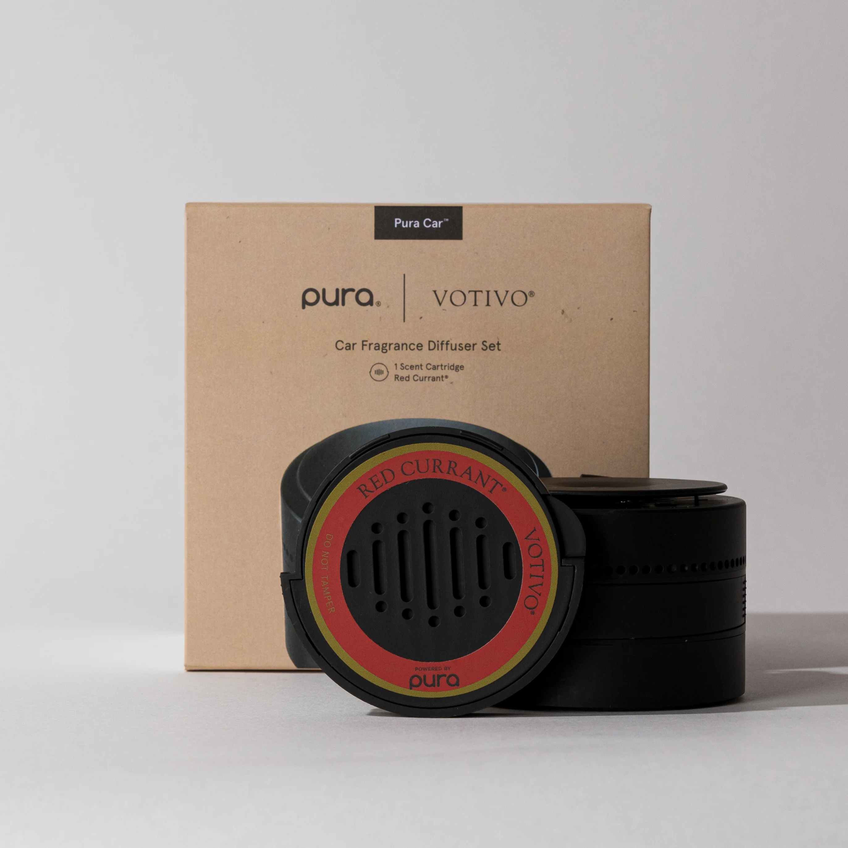 Red Currant Pura + Votivo Car Diffuser Set